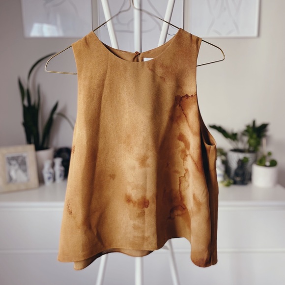 OAK & FORT Burnt Orange/Rustic Orange Racerback Flowy Tank Top - Picture 1 of 5